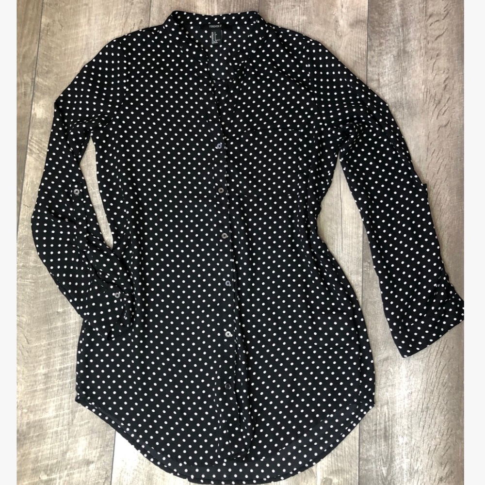 Black Polka Blouse